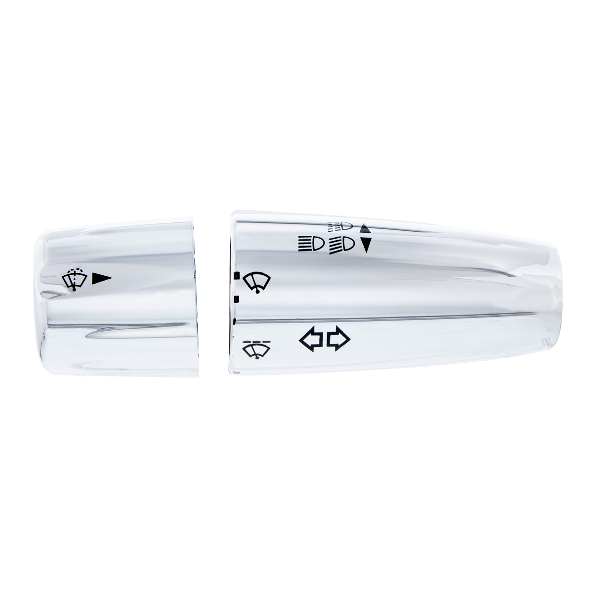 Chrome Plastic Turn Signal Lever Cover For 2006+ Peterbilt & Kenworth Trucks - Thumbnail 2