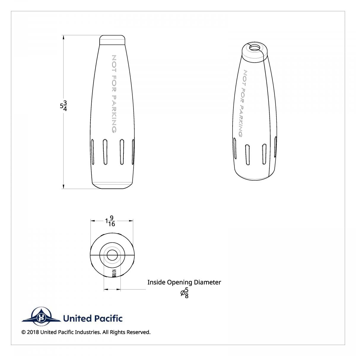 Chrome Plastic "Not For Parking" Trailer Brake Lever Cover For 2006+ Kenworth - Thumbnail 5
