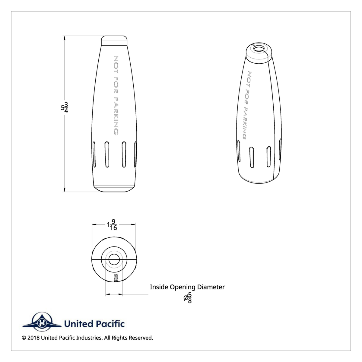 Chrome Plastic "Not For Parking" Trailer Brake Lever Cover For 2006+ Kenworth - Thumbnail 7