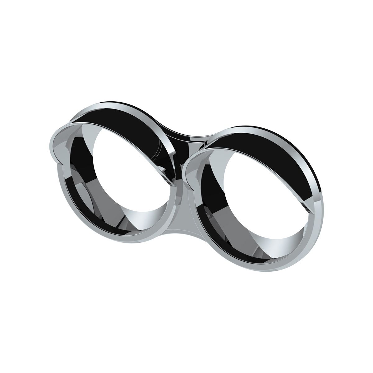 Small 2 Gauge Cluster Bezel With Visor For 2006+ Kenworth