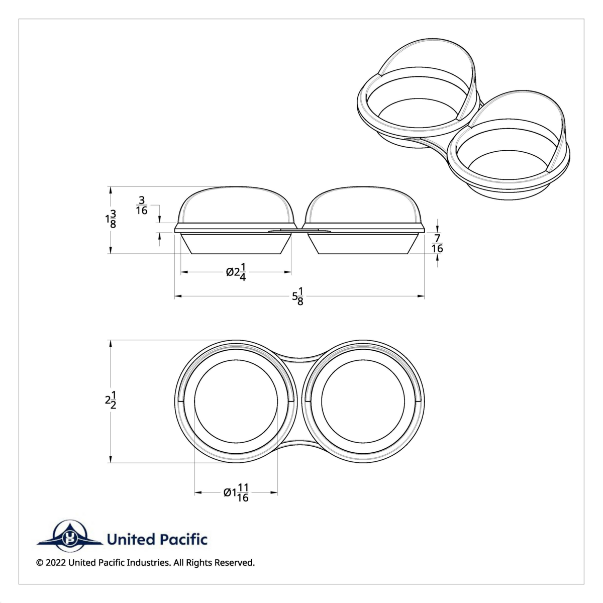 Small 2 Gauge Cluster Bezel With Visor For 2006+ Kenworth - Thumbnail 7