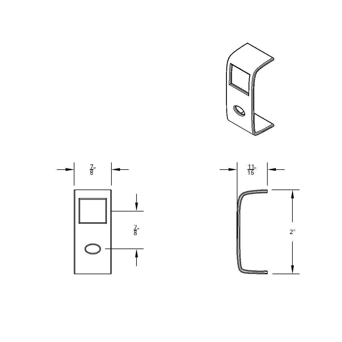 Chrome Rocker Switch Cover For Peterbilt 579 (2013-2019) & 567 (2014-2018)- 2 Openings (Card of 3) - Thumbnail 7