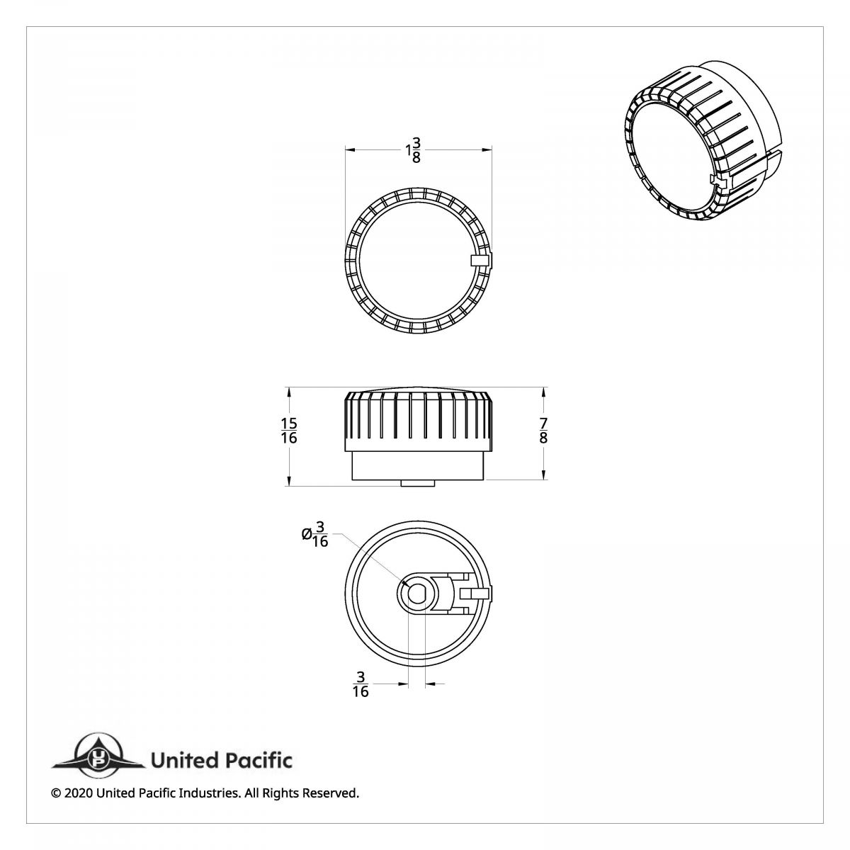 Chrome A/C Knob For Kenworth T680/T880 Sleeper - Thumbnail 6