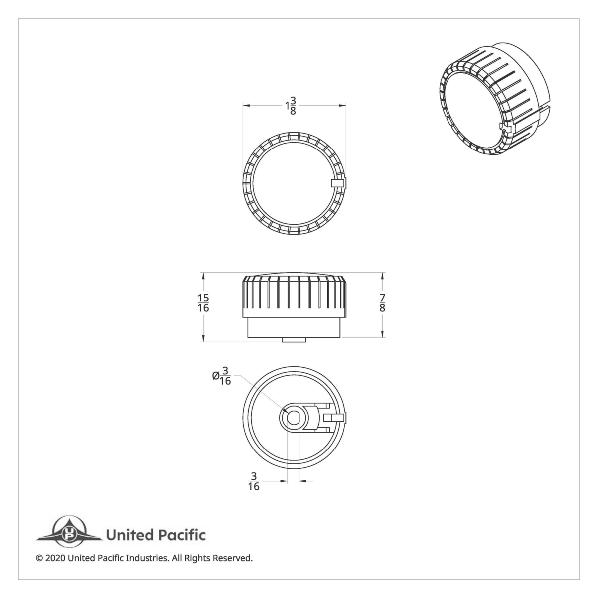 Chrome A/C Knob For Kenworth T680/T880 Sleeper - Thumbnail 8