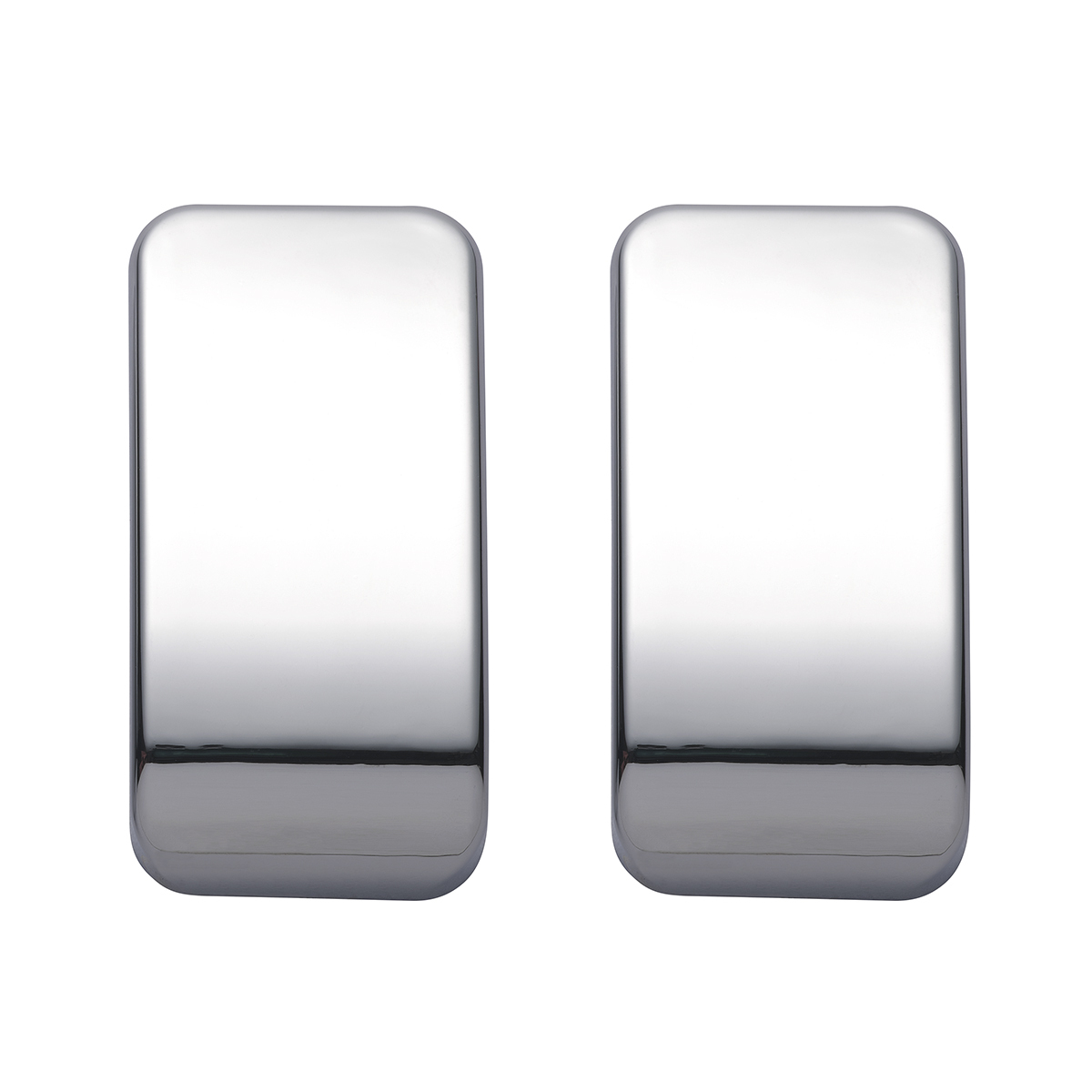 Chrome Plastic Blank Switch Covers For Kenworth T680, T880, W990 (Card Of 2) - Thumbnail 6