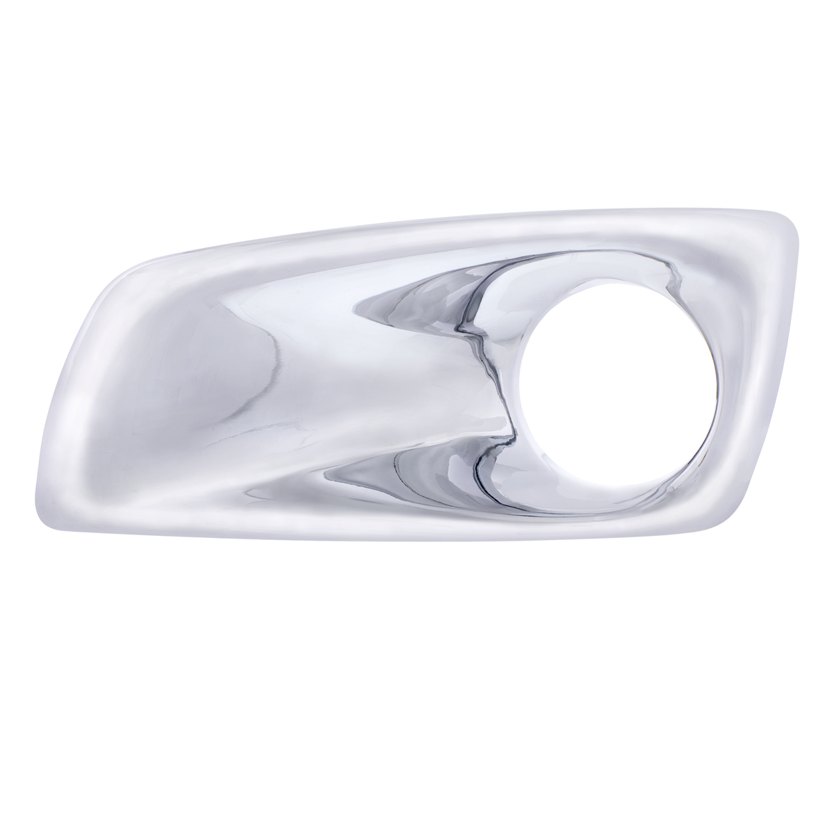 Chrome Plastic Fog Light Cover With Light Opening For 2007-2017 Kenworth T660 - Driver - Thumbnail 5
