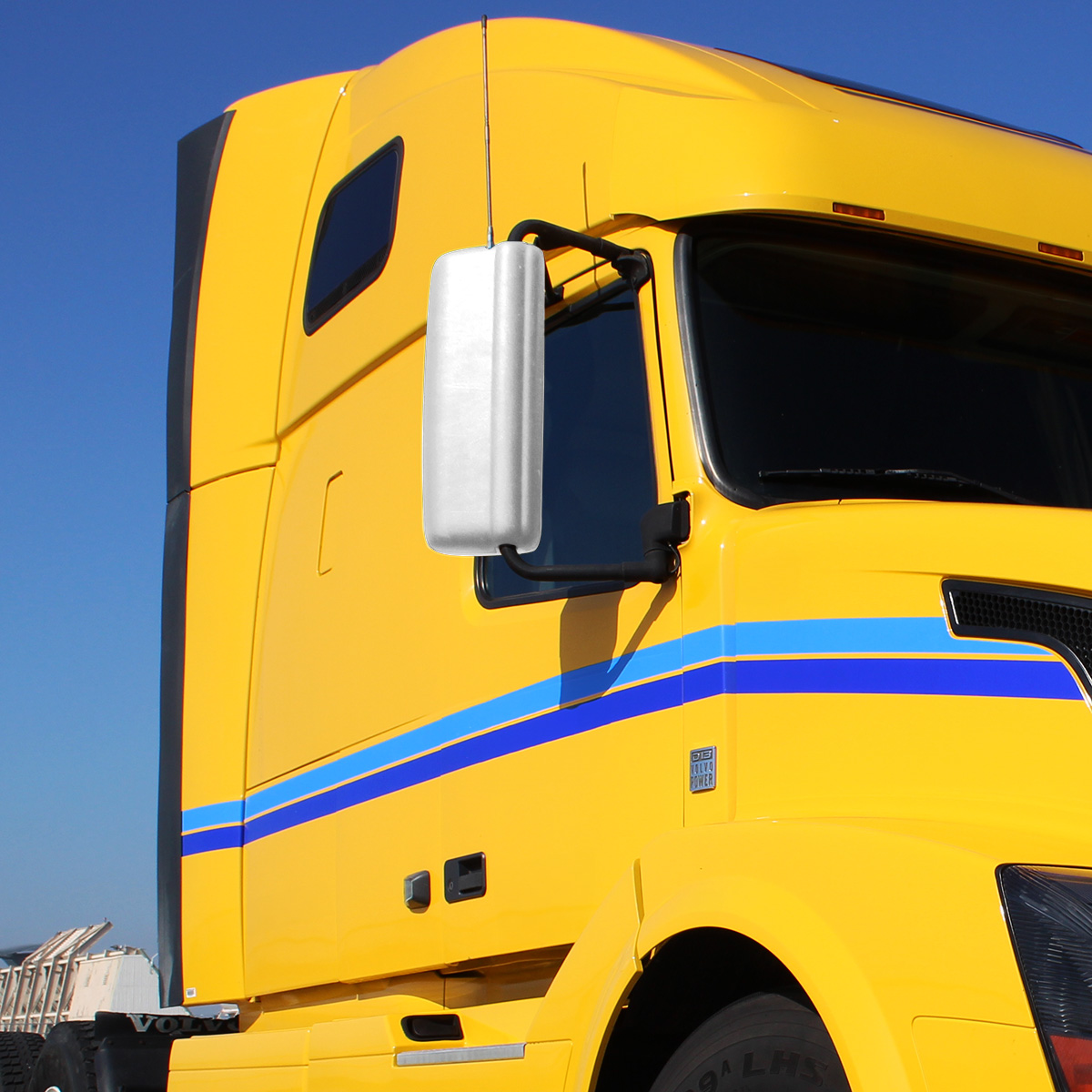 Chrome Mirror Cover For 2005-2011 Volvo VN/VNL - Passenger - Thumbnail 3