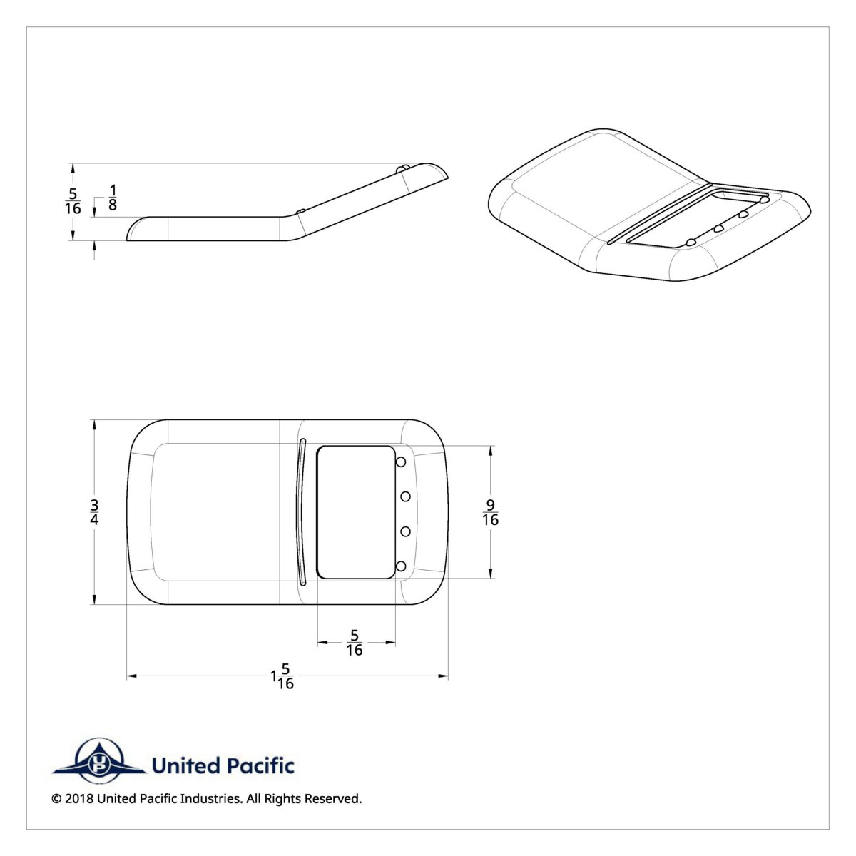 Rocker Switch Cover For Kenworth/Peterbilt - Plain  (Card of 3) - Thumbnail 4
