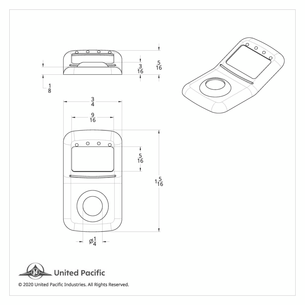 Rocker Switch Cover For Kenworth/Peterbilt - Red Crystal (Card of 3) - Thumbnail 4