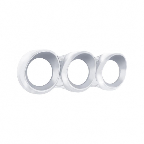 3 Gauge Cluster Bezel With Visor For Peterbilt (2005 & Older)- Horizontal