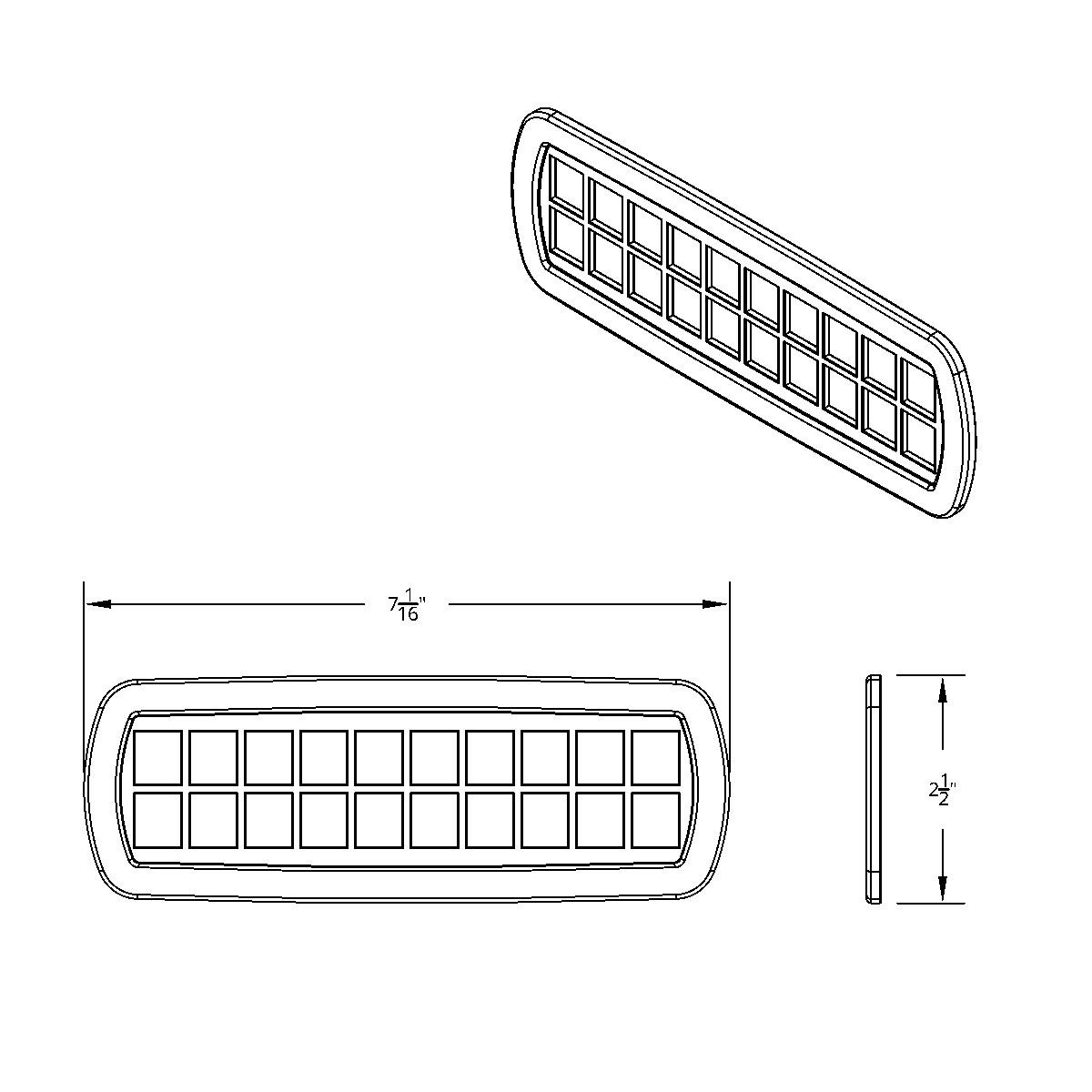Peterbilt 387 Warning Light Trim - Thumbnail 3