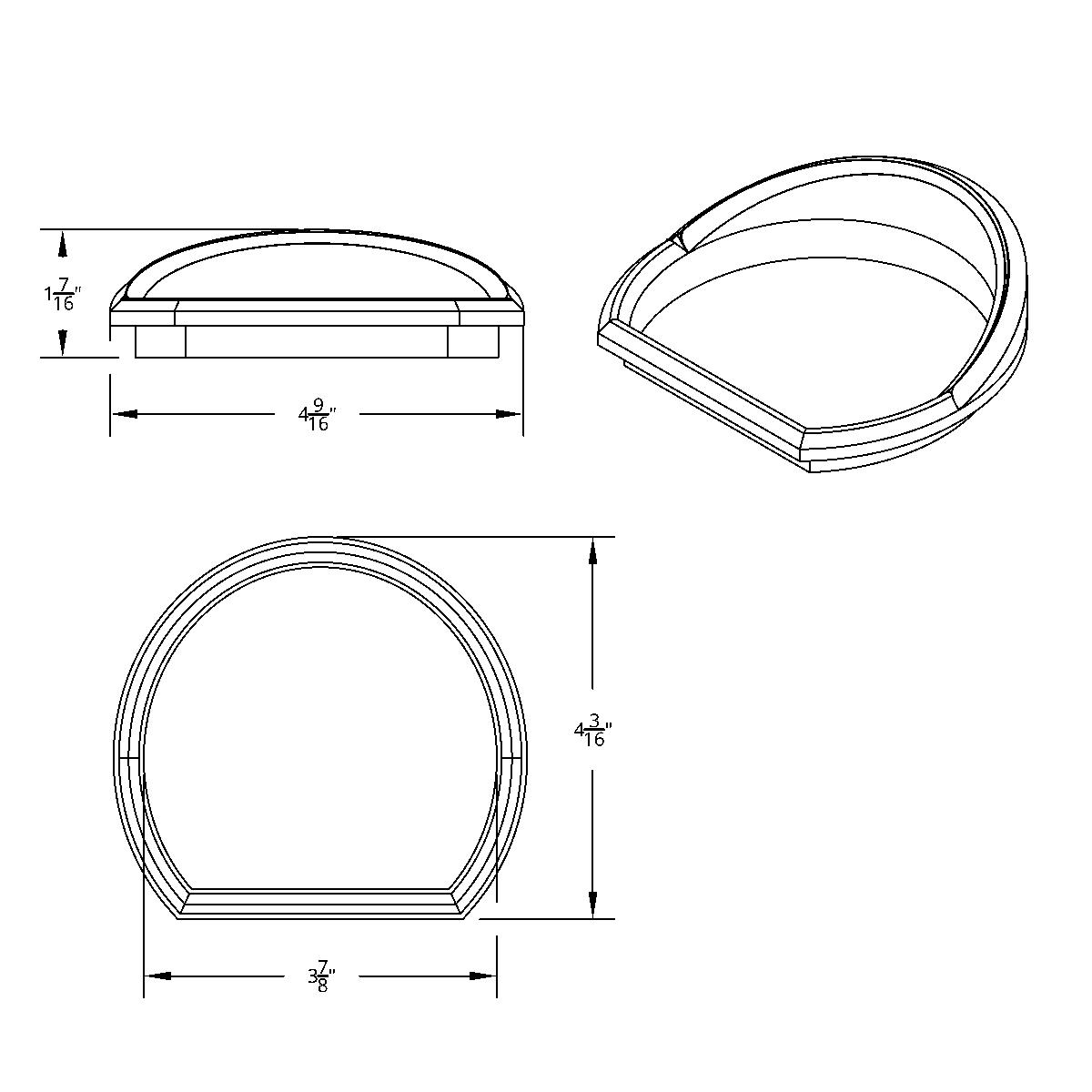 Chrome Plastic Speed/Tachometer Gauge Bezel For Peterbilt 579 (2013-2021) & 587 (2010-2016) - Thumbnail 7