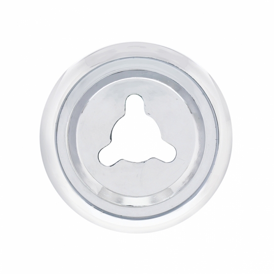 Chrome Peterbilt Dash Data Display Module Control Knob Bezel - Thumbnail 2