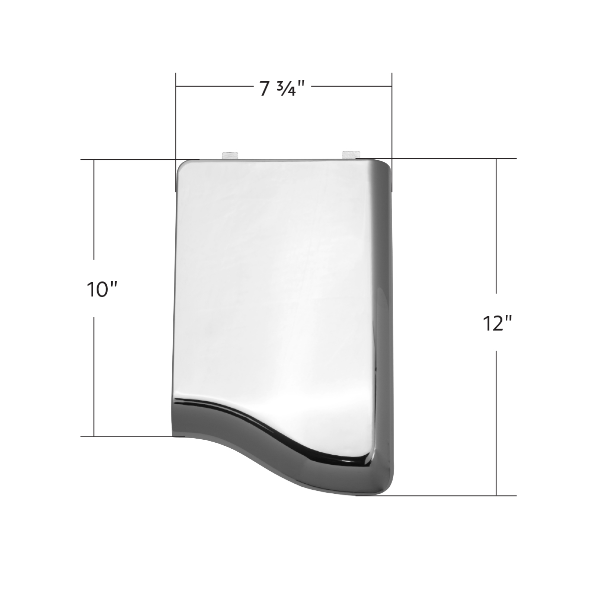 Chrome Plastic Cabin Air Filter Door For Peterbilt 389 (2010+), 388 (2010-2014), And 386 (2010-2016) - Thumbnail 7