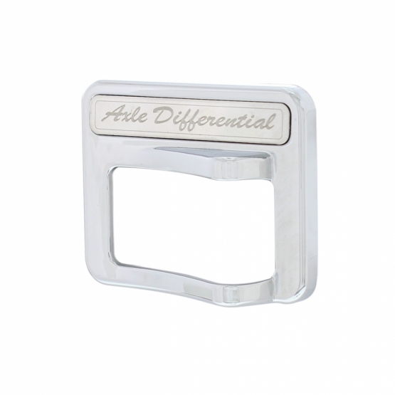 Chrome Rocker Switch Cover For Peterbilt 579 (2013-2019) & 567 (2014-2018)- Axle Differential - Thumbnail 2