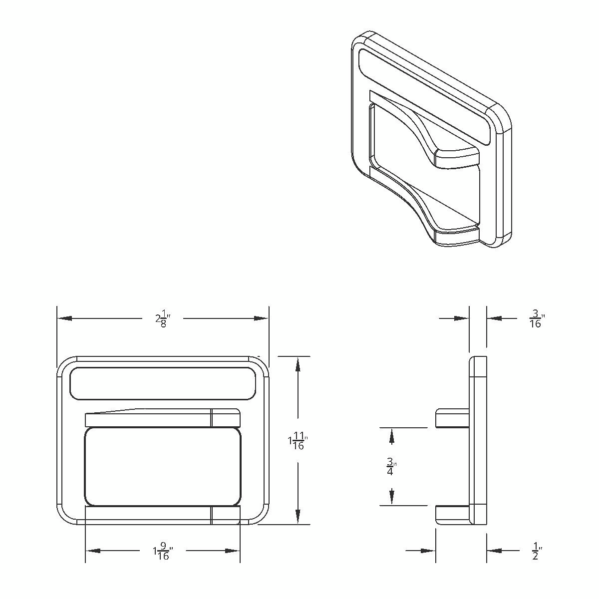 Chrome Rocker Switch Cover For Peterbilt 579 (2013-2019) & 567 (2014-2018)- Air Suspension - Thumbnail 5