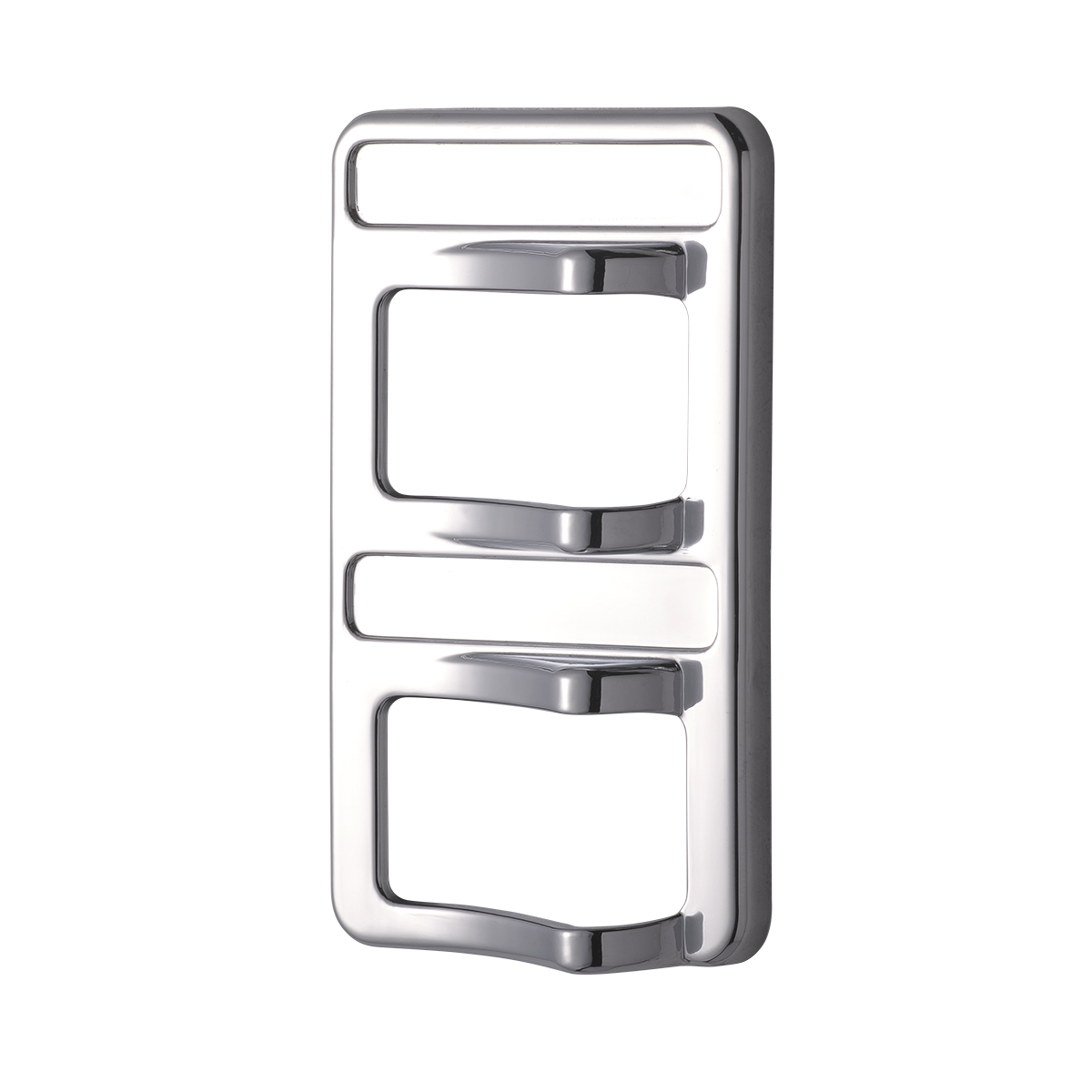 Chrome Rocker Switch Cover For Peterbilt 579 (2012-2019) & 567 (2014-2019)- 2 Switches - Thumbnail 2