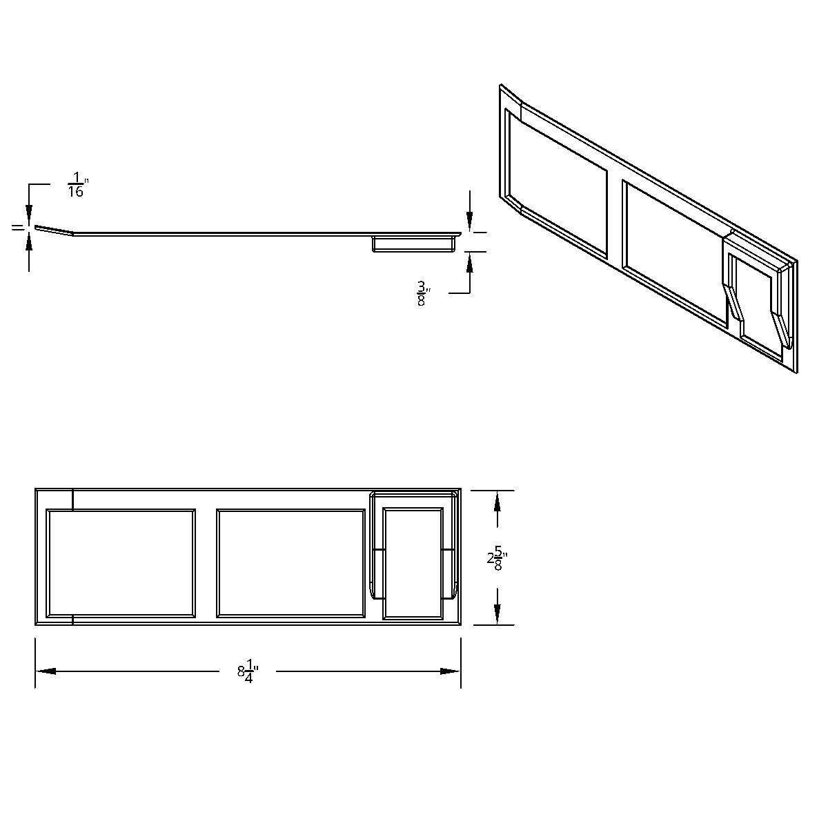 Chrome Plastic 7-Rocker Switch Bezel For 2013-2021 Peterbilt 579 - Thumbnail 7