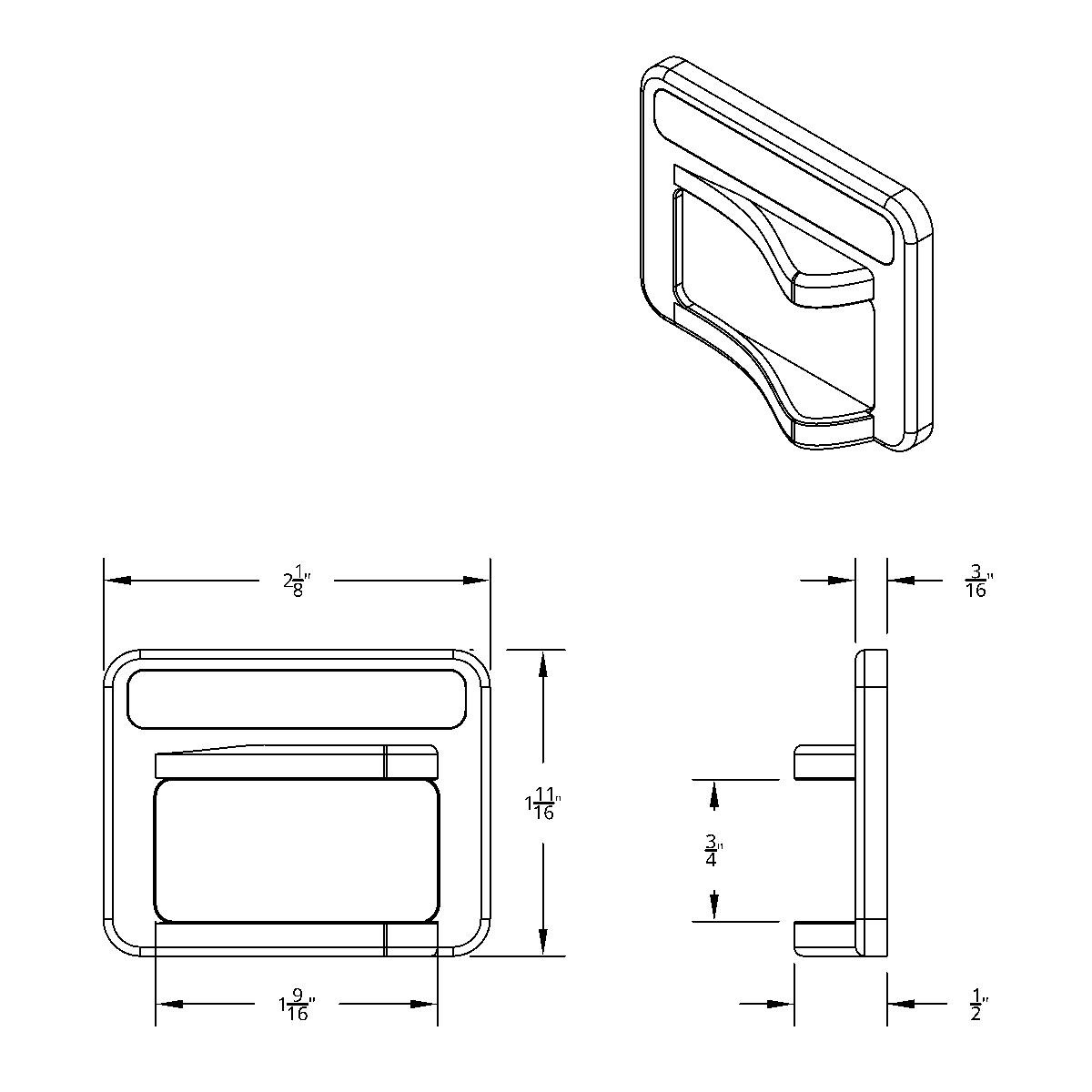 Chrome Rocker Switch Cover For Peterbilt 579 (2013-2019) & 567 (2014-2019) - Thumbnail 3