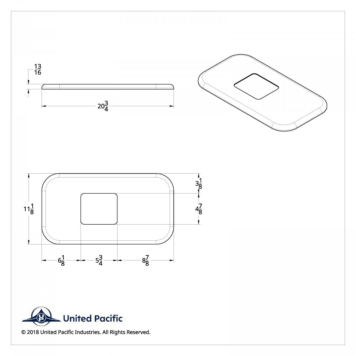 Chrome Shift Plate Cover for Peterbilt Trucks - Fits OEM S22-6041M01-201 (Bulk) - Thumbnail 4