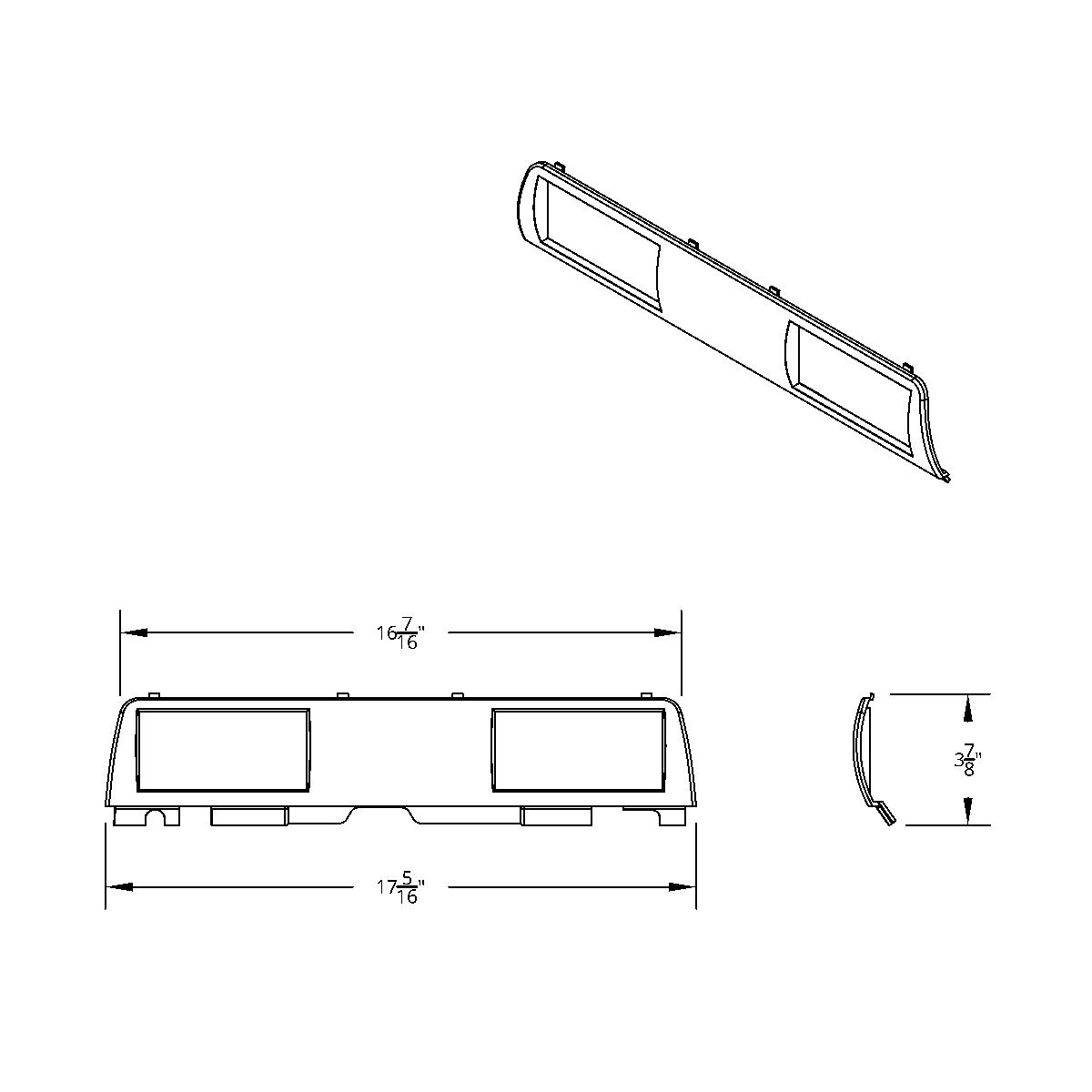 Chrome Passenger A/C Vent Trim For 2014-2022 Kenworth T680/T880 - Thumbnail 6