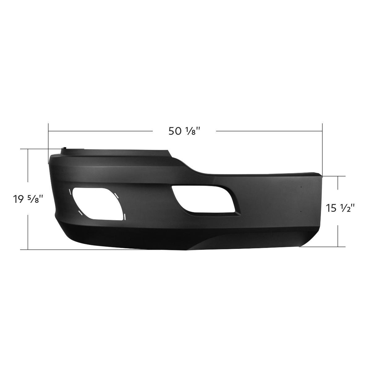Bumper Cover With Fog Light Opening For 2013-2021 Kenworth T680-Passenger - Thumbnail 5
