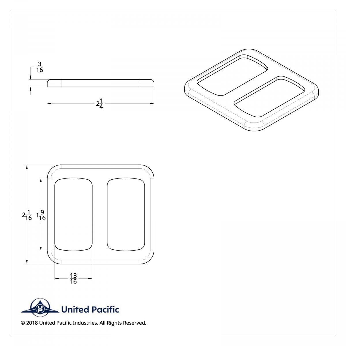 Freightliner Rocker Switch Trim - Double - Thumbnail 5