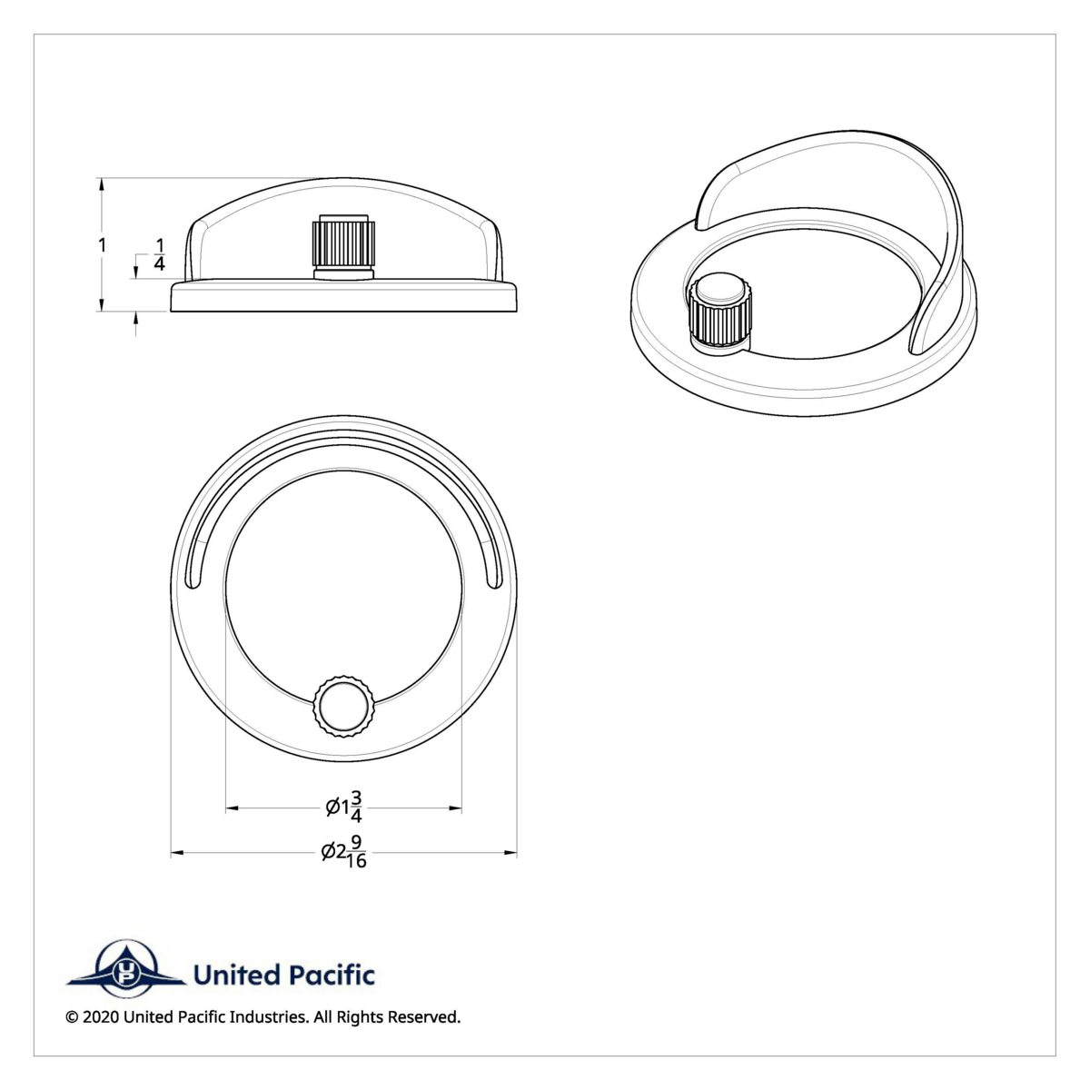 Clock Bezel With Visor For Freightliner - Plain - Thumbnail 4