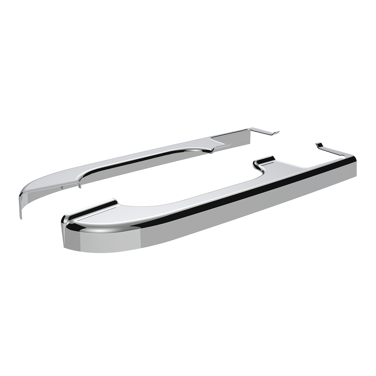Chrome Plastic Door Armrest Covers For Freightliner Columbia (2001-2012) (Pair) - Thumbnail 3