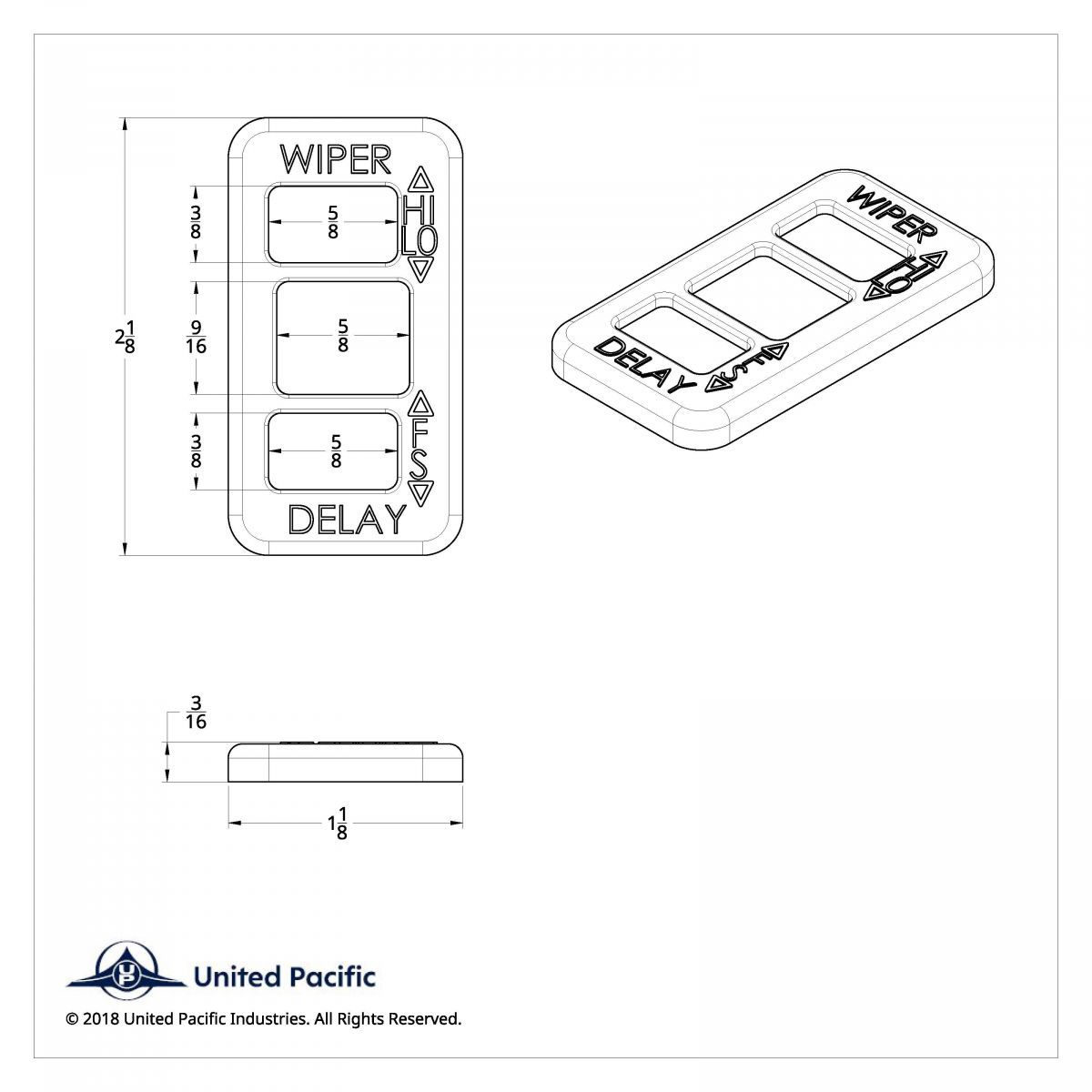Freightliner Wiper Switch Trim - Thumbnail 5