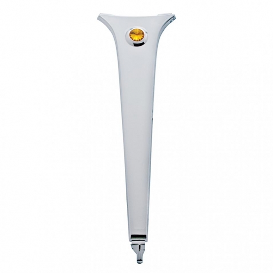 Chrome Center Dash Trim W/Crystal For Columbia (2004-20), Century (1997-10), & Coronado (2003-10), Amber