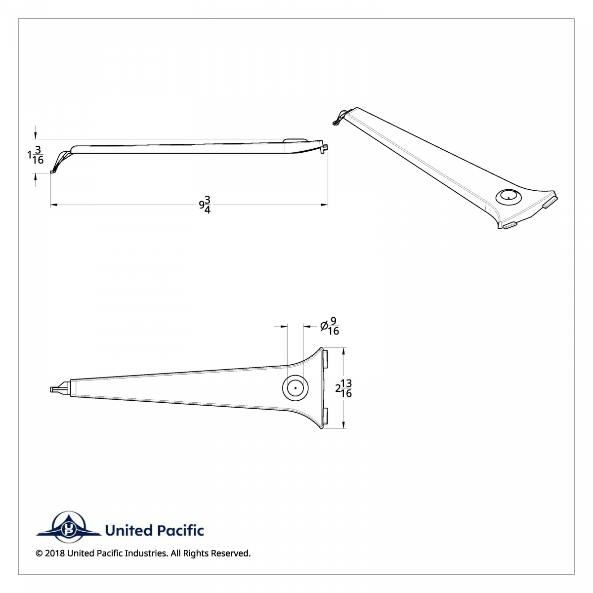 Chrome Center Dash Trim W/Crystal For Columbia (2004-20), Century (1997-10), & Coronado (2003-10), Red - Thumbnail 2