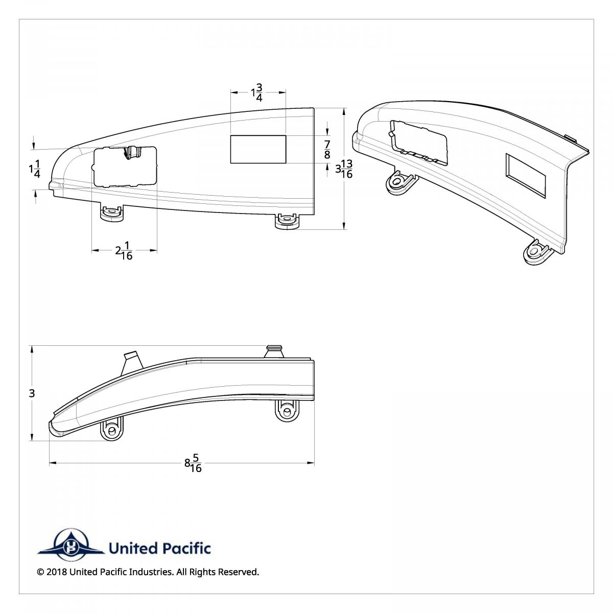 Chrome Window Switch Panel With Power Window/Mirrors For Freightliner - Driver - Thumbnail 2
