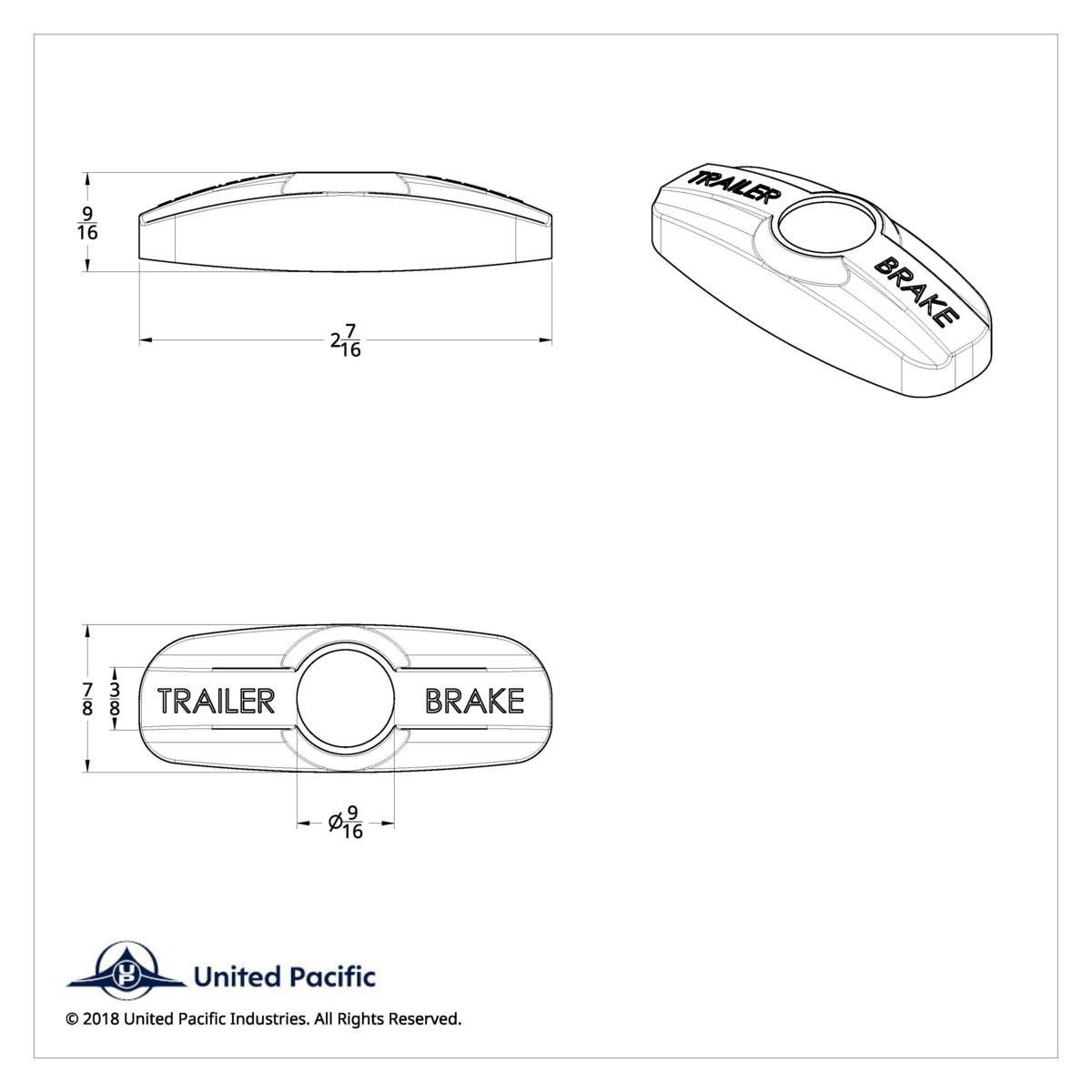 Trailer Brake Cover For Freightliner Century 1996-2011, Columbia 2001-2017- Indented - Thumbnail 3