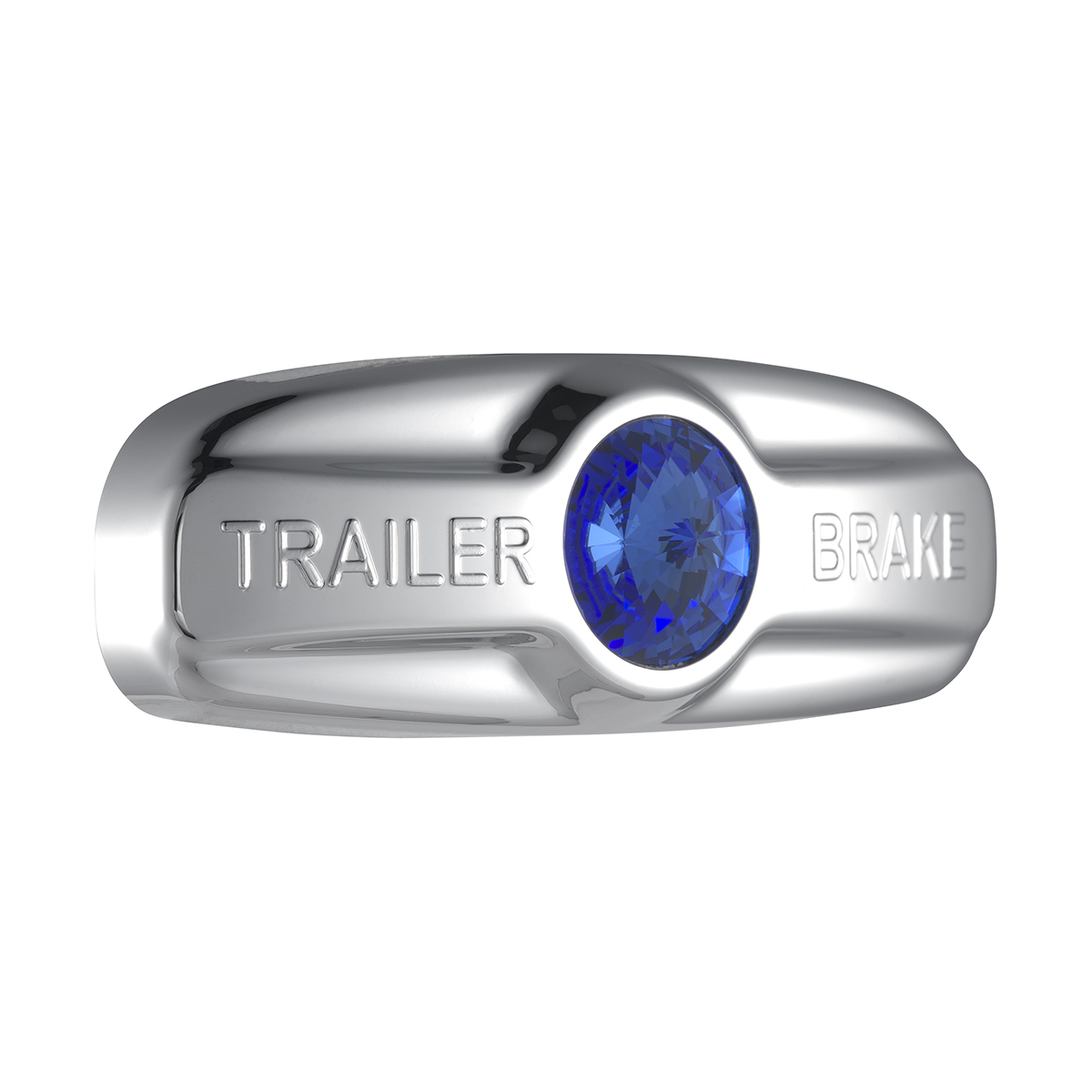 Trailer Brake Cover W/Crystal For Freightliner Century 1996-2011, Columbia 2001-2017- Blue Crystal - Thumbnail 2