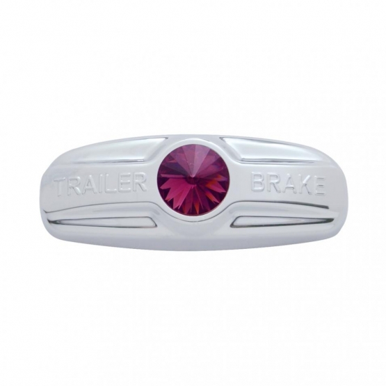 Trailer Brake Cover W/Crystal For Freightliner Century 1996-2011, Columbia 2001-2017- Purple Crystal