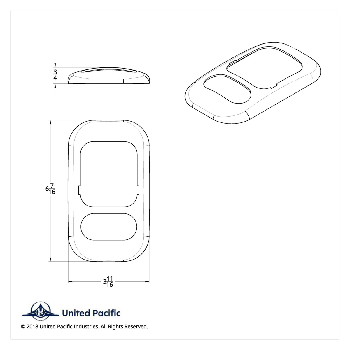 Dome Light Cover For 2006+ Freightliner Columbia And Coronado - Thumbnail 3