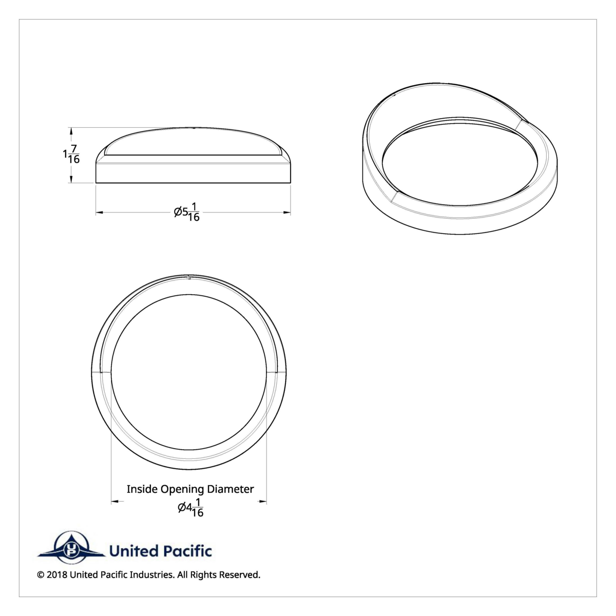 Chrome Plastic Speed/Tachometer Gauge Bezel With Visor For 2000-2007 International 9900IX/9900I/9400I/9200I - Thumbnail 5