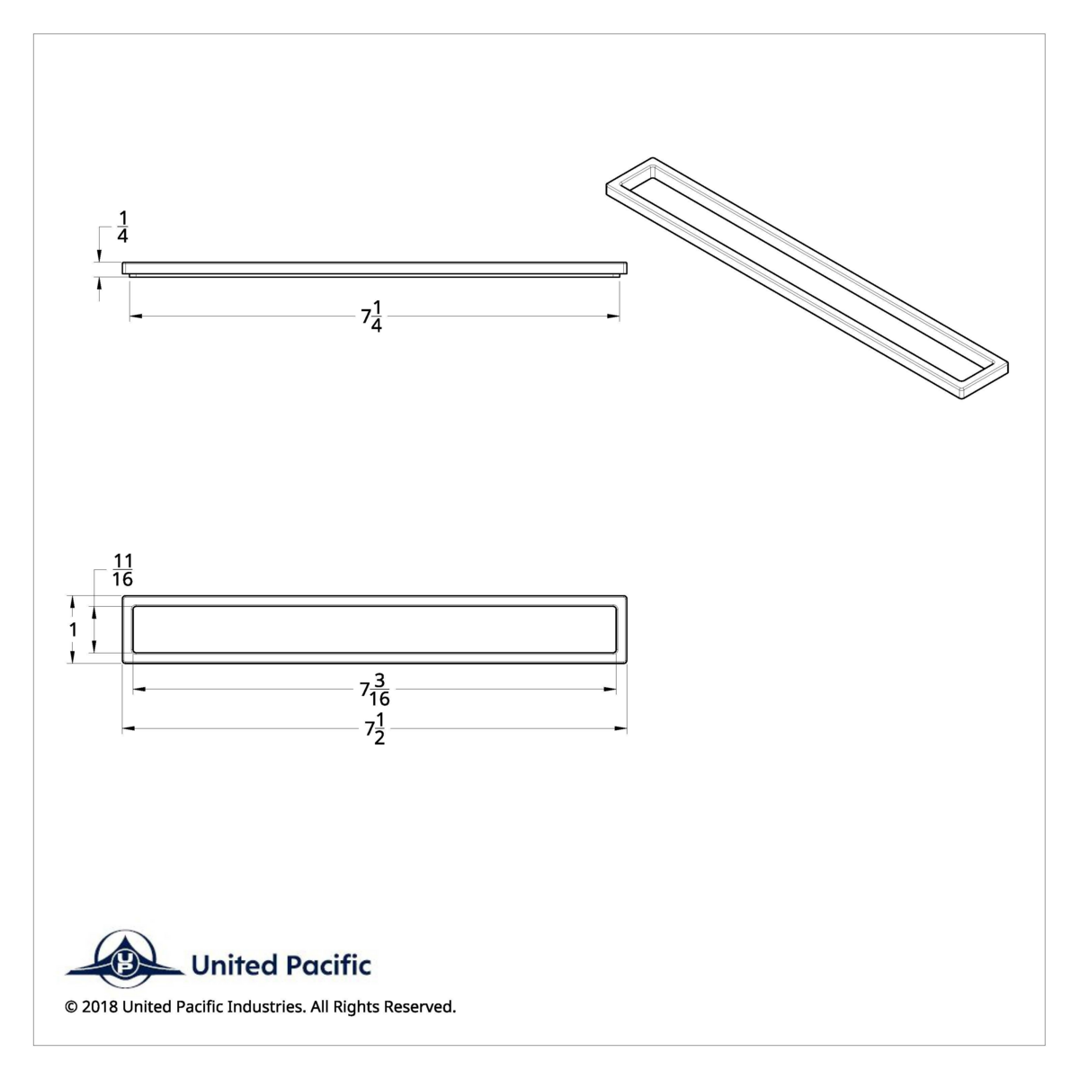 Chrome Plastic Vertical Warning Light Panel Bezel For 2000-2010 International 9900/9400/9300/9200 - Thumbnail 4