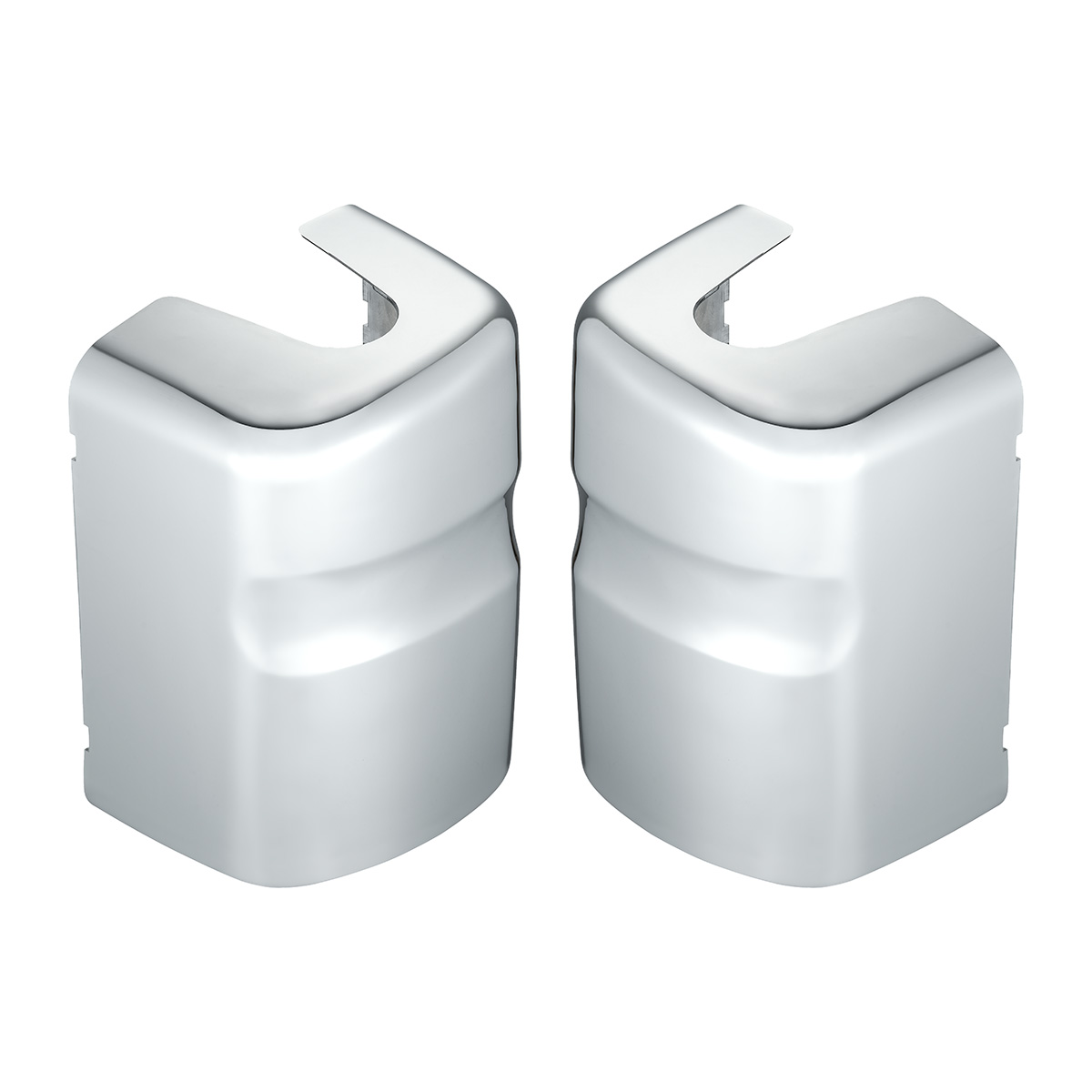 Chrome Plastic Bottom Mirror Post Covers For 2000-2010 International  9200I/9400I/9900I (Pair) - Thumbnail 3