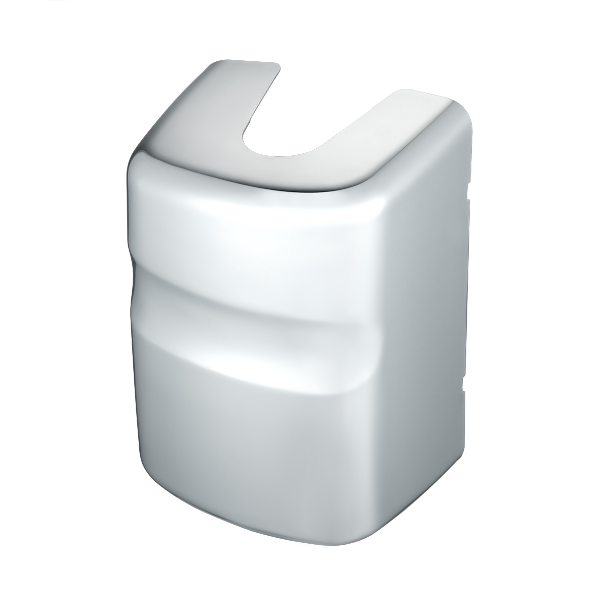 Chrome Plastic Bottom Mirror Post Cover For 2000-2010 International  9200I/9400I/9900I- Passenger - Thumbnail 2