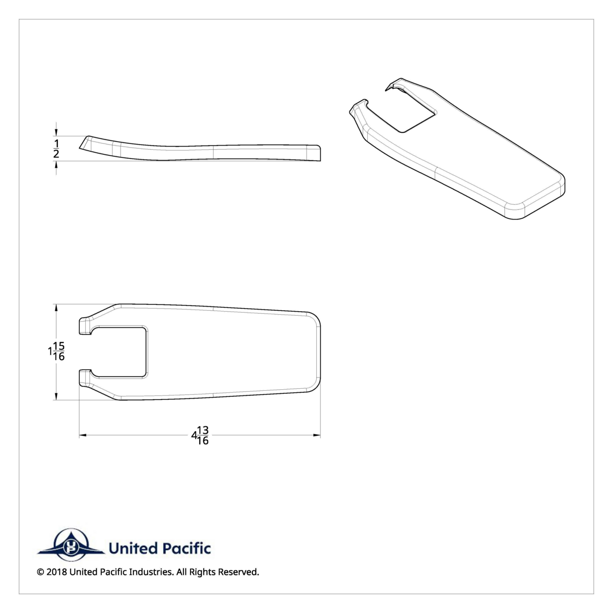 International Hood Latch Handle Cover (Card of 2) - Thumbnail 3