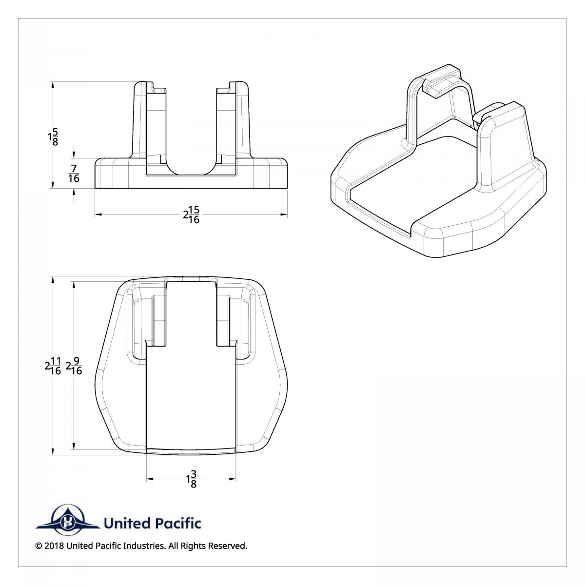 International Hood Latch Base Cover - Bottom Cab Side (Card of 2) - Thumbnail 3