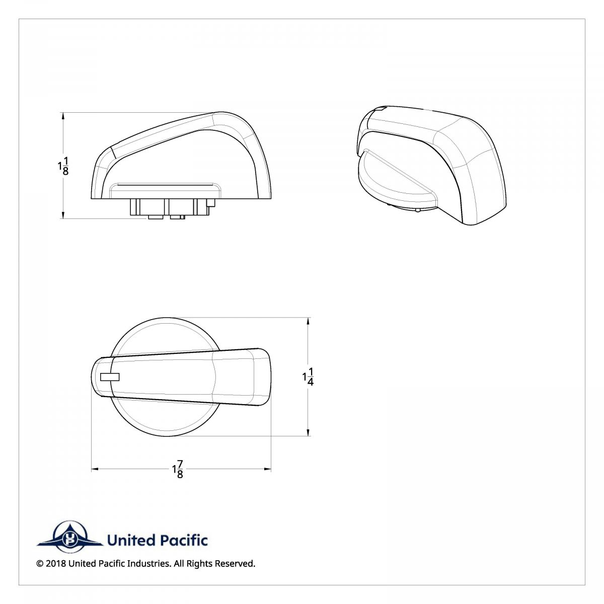 Chrome Plastic A/C Control Knob For Freightliner Coronado (2005-2009, 2011-2014) & Columbia (2005-2010) - Thumbnail 4