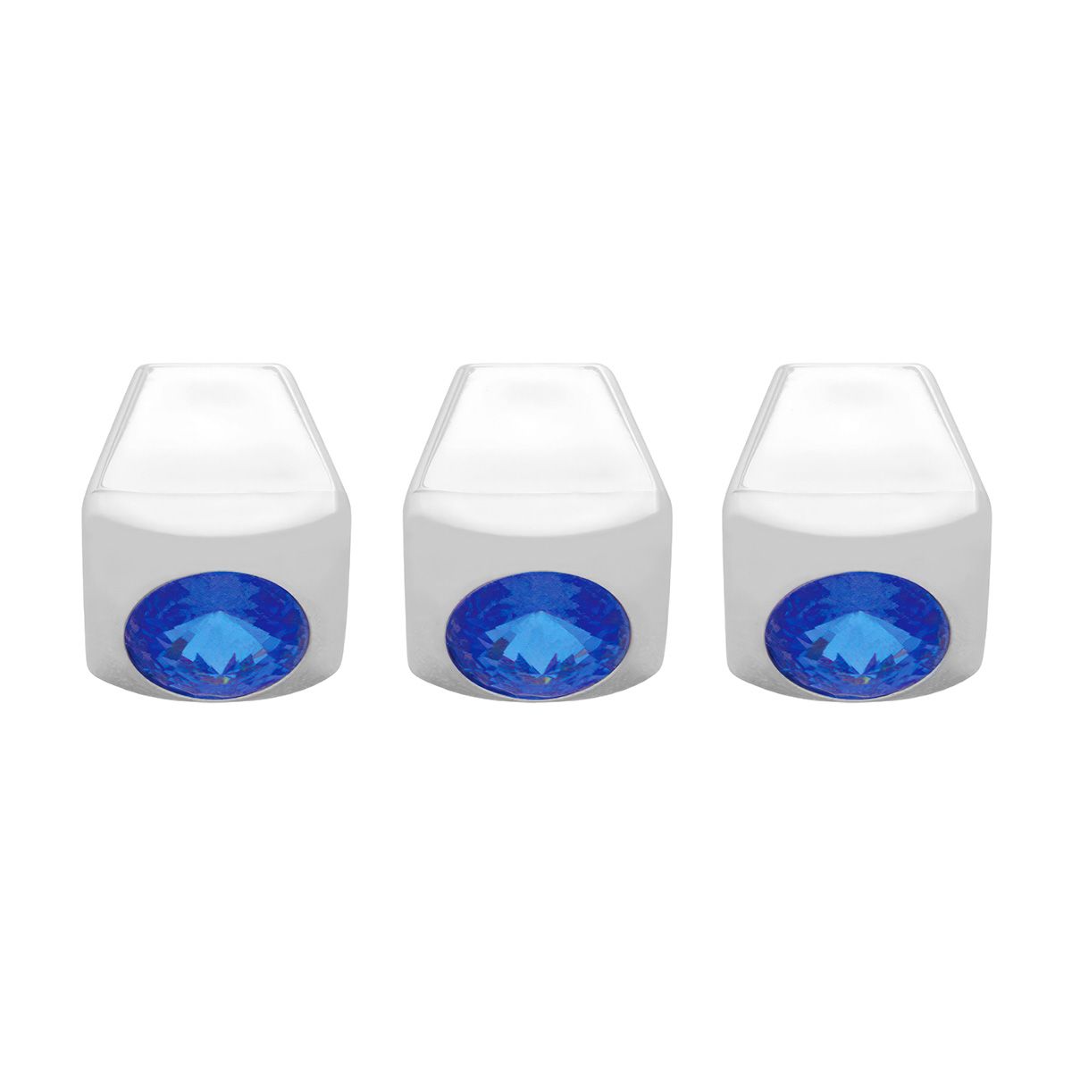 A/C Slider Control Knob With Blue Crystal For Freightliner (3-Pack)
