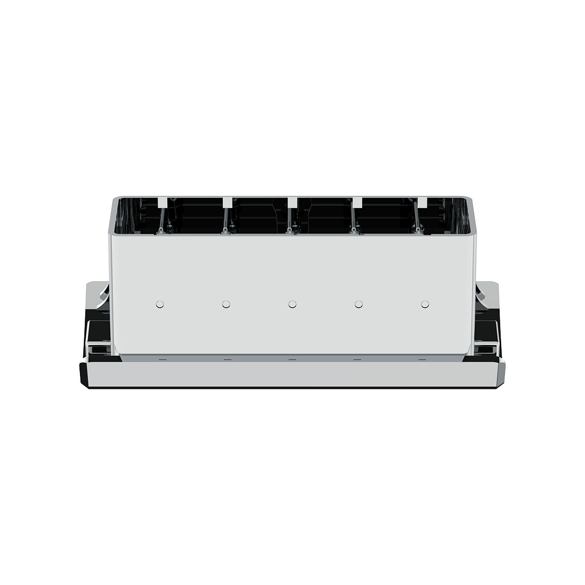 Chrome Plastic A/C Vent For 2008-2017 Freightliner Cascadia - Center/Adjustable - Thumbnail 4