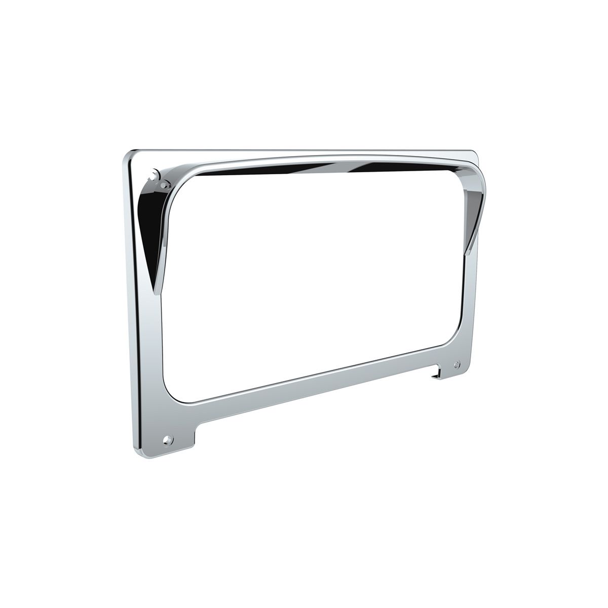 Chrome Plastic Center Gauge Cluster Bezel With Visor For 2001-2016 Freightliner Columbia