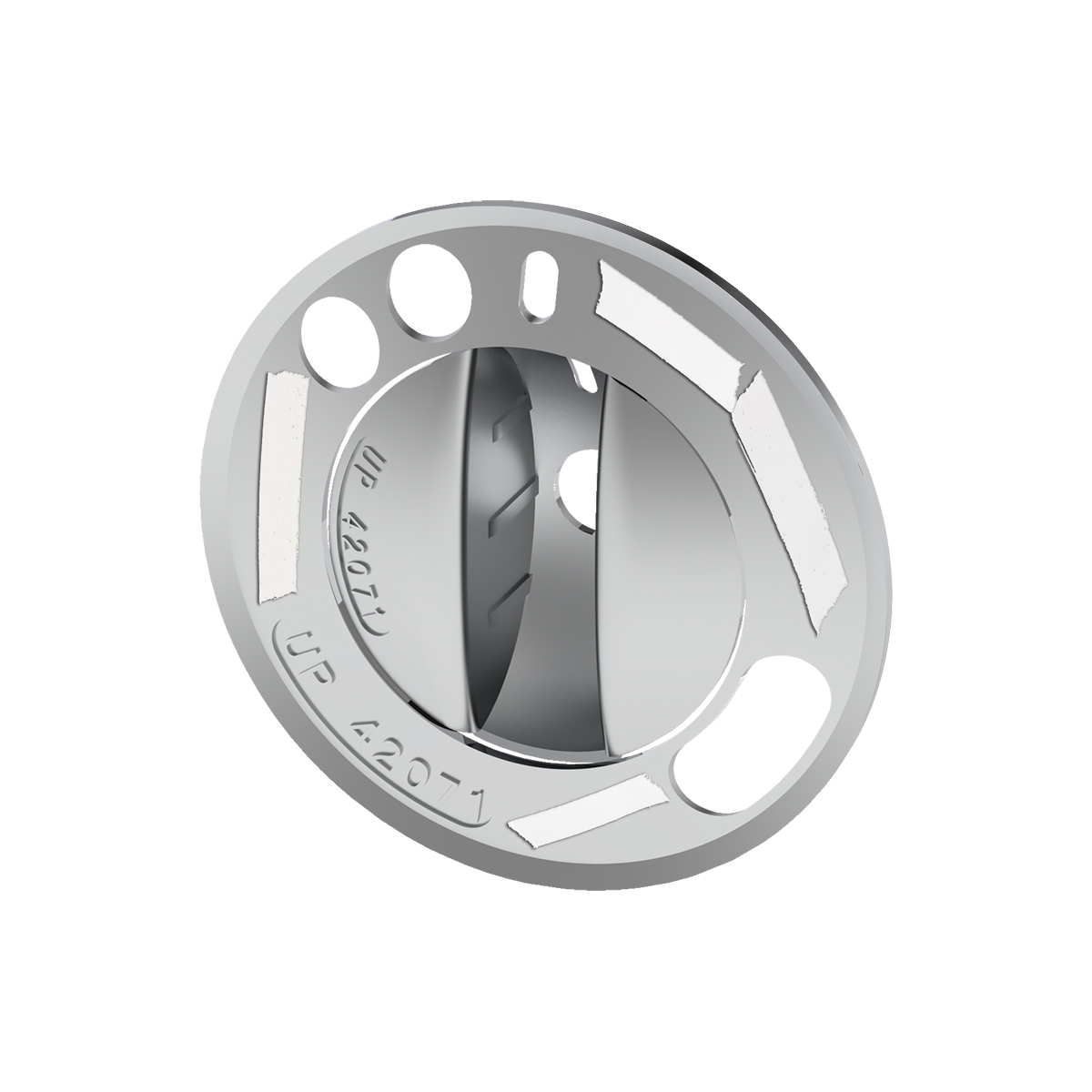 Chrome Plastic 2-Piece Headlight With Fog Light Switch Cover For 2008-2017 Freightliner Cascadia - Thumbnail 4