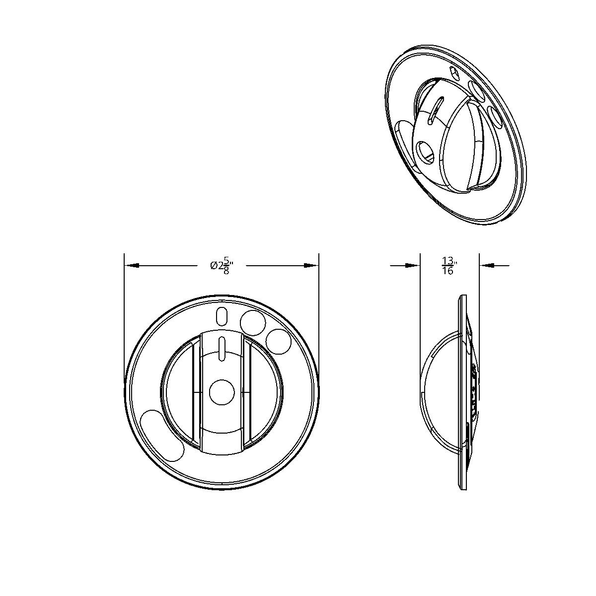 Chrome Plastic 2-Piece Headlight With Fog Light Switch Cover For 2008-2017 Freightliner Cascadia - Thumbnail 8