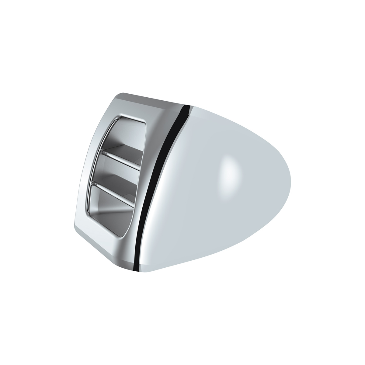 Chrome Plastic A/C Vent For 2008-2017 Freightliner Cascadia - Passenger/Fixed - Thumbnail 2